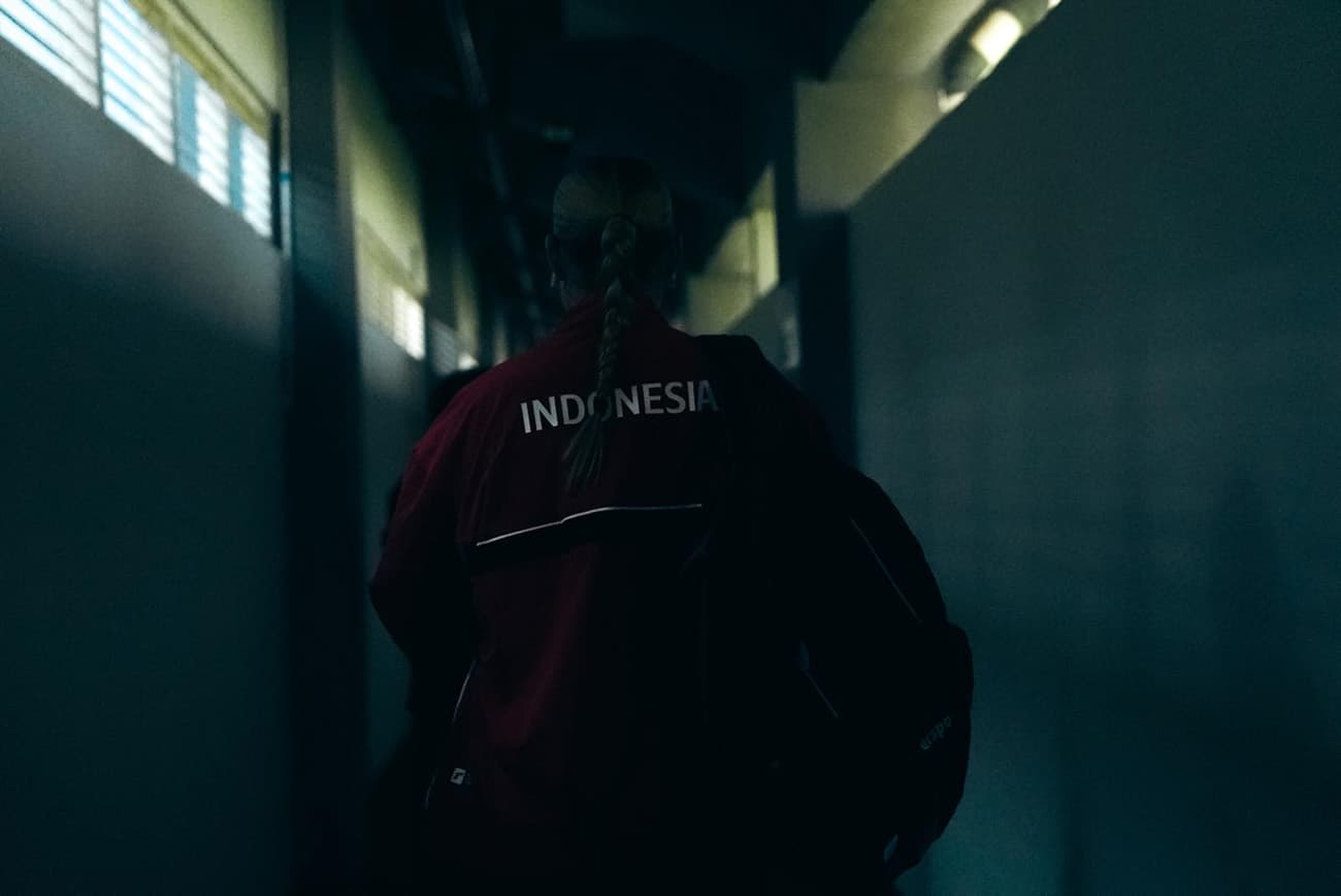 Isa Warps in actie voor Indonesië